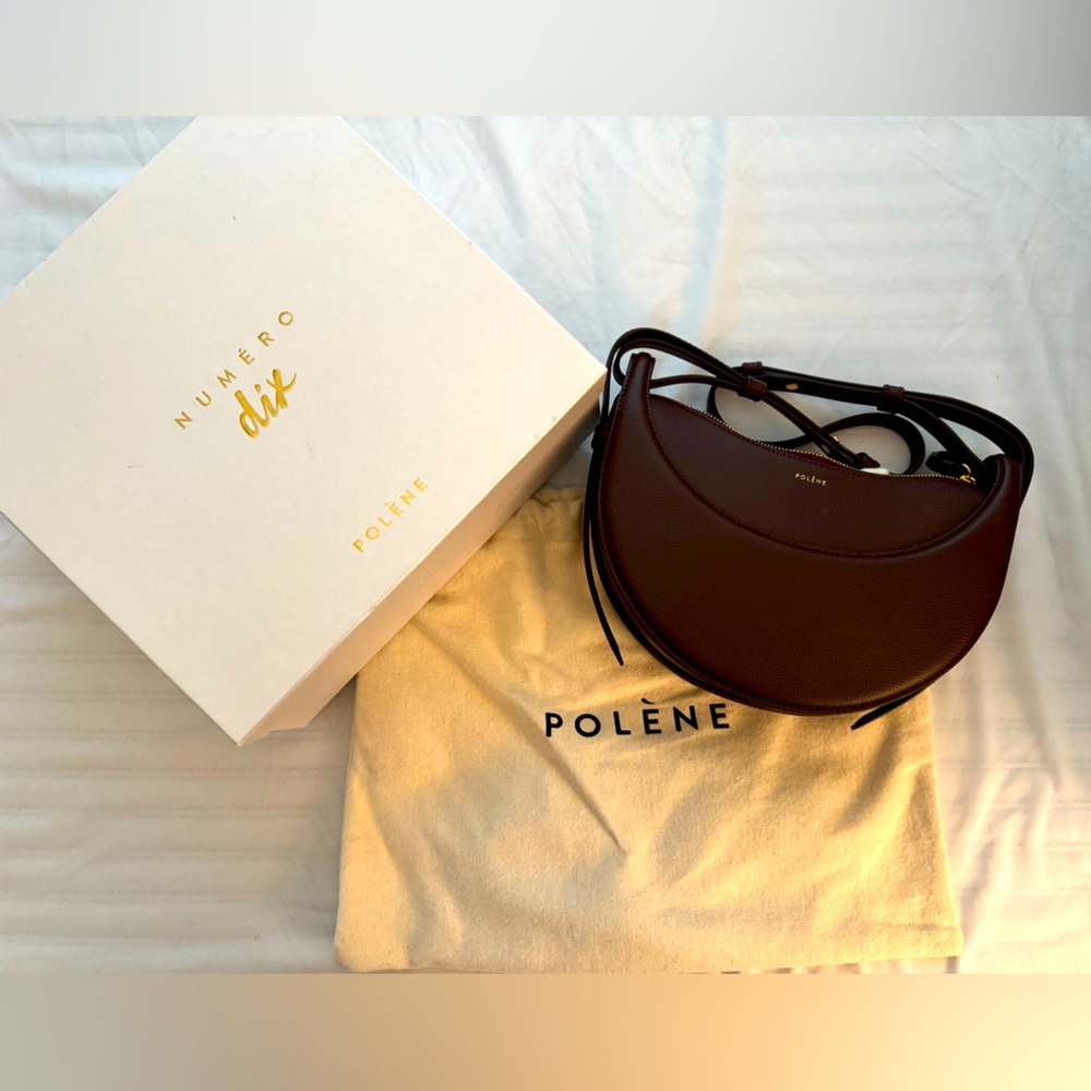 Authentic Polene Numero Dix in textured Sandalwood